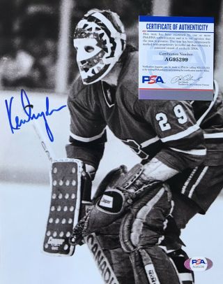 Ken Dryden Signed Psa Certified Montreal Canadiens 8x10 Photograph