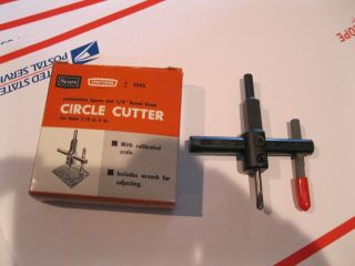 Vintage Sears Craftsman Circle Cutter W/ Box And Hex Wrench 93645