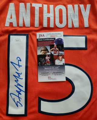 Carmelo Anthony Signed Syracuse Jersey Size Xl (stay Melo) In Person Jsa.