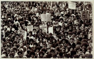 1973 Vintage Photo Demonstration Protest Against Poverty In Washington Dc Street