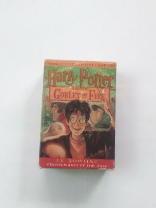 Vtg Harry Potter And The Goblet Of Fire Audio Book 12 Unabridged Cassette Tapes