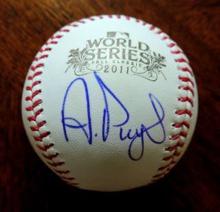 Albert Pujols Signed/autographed 2011 World Series Baseball W/coa - Cardinals