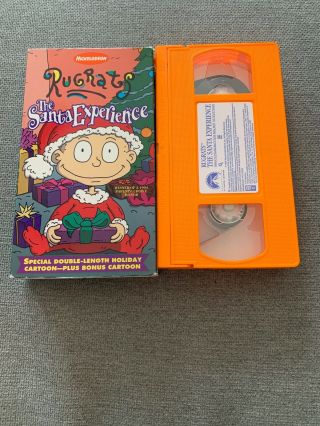 Vintage 1996 Rugrats Cartoon " The Santa Experience " Nickelodeon Vhs Tape