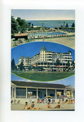 Gloucester Ma Mass Vintage Postcard Magnolia Oceanside Hotel,  Multi View,  People