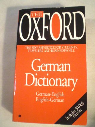 Vintage The Oxford German Dictionary English German Pb 1997 50,  000 Entries