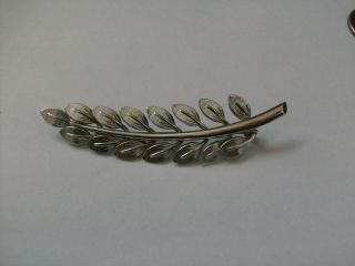 Vintage Danecraft Sterling Silver Leaf Pin