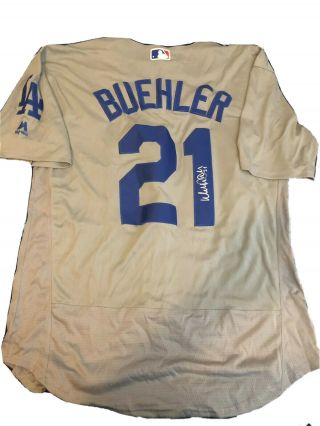 Walker Buehler Signed Autographed Jersey Los Angeles Dodgers Size Xl