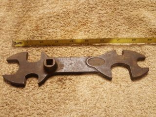 Vtg Airco Oxygen Acetylene Welding Gas Tank Wrench Multi - Tool 8090028 Made Usa