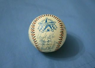 1995 American League All Star Team Autographed Baseball 24 Signatures Nm - Mt
