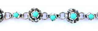 Vintage Mexico Sterling Silver/turquoise Beads Child 