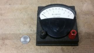10 Ma Dc Benchtop Current Meter F/ Old Vintage Ham Radio Tube Amp