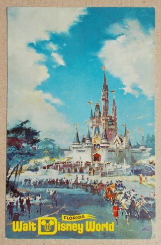 Vintage Postcard - Walt Disney World Opening October,  1971 - Cinderella 