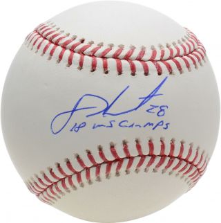 J.  D.  Martinez Boston Red Sox Signed Baseball With " 18 Ws Champs " Insc - Fanatics