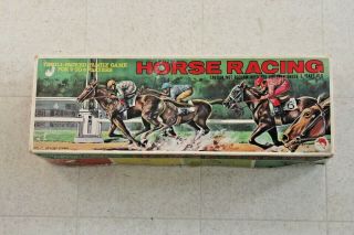 Vintage Shinsei Made In Japan Battery Operated Horse Racing Game