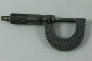 Vintage Starrett No.  3 Micrometer Caliiper (0 To 1”),  Ratchet Thimble