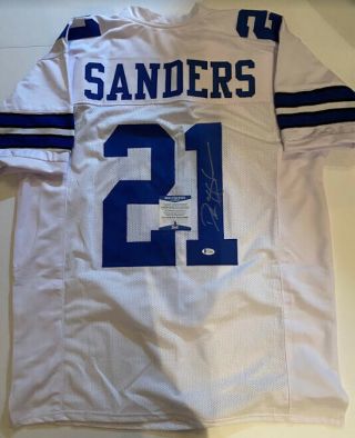 Deion Sanders Signed/autographed Dallas Cowboys Jersey (beckett Witness)