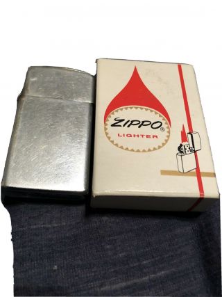 Vintage Slim Zippo Rare Lighter.  Estate Find