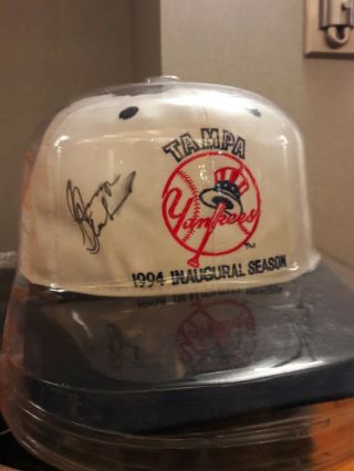 George Steinbrenner Ny Yankees Owner Signed 1994 Tampa Inaugural Cap Hat Jsa