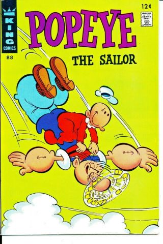 Popeye The Sailor Comic Book 88 King Golden/silver Age Vf Vintage 99 Cents