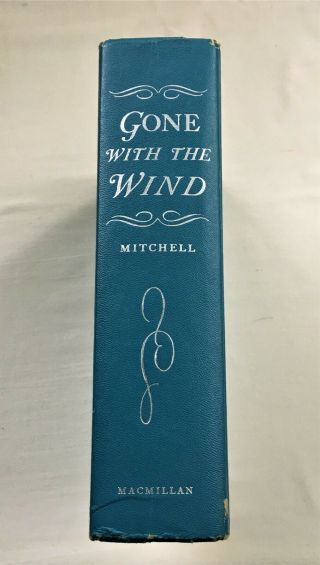 Vintage 1964 Hardcover Gone With The Wind Margaret Mitchell Blue Cover Good Cond