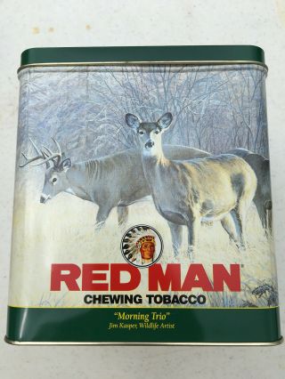 2 Vintage Red Man Golden Blend Limited Edition Collectible Tobacco Tins