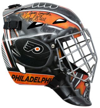 Ron Hextall Signed Philadelphia Flyers Full Size Goalie Mask 87 Conn Smythe Jsa