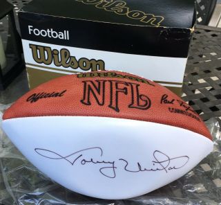 Johnny Unitas Autographed Signed Wilson Football Baltimore Colts