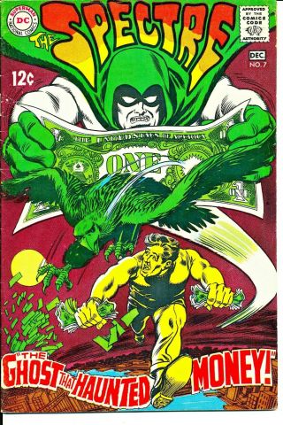 Spectre Comic Book 7 Dc Golden/silver Age Superman Vintage 99 Cents