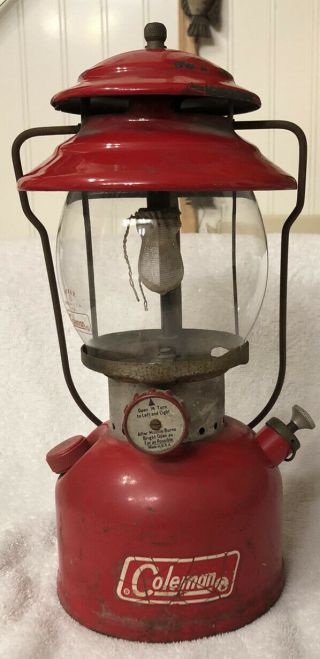 Antique Vintage 7/1972 Red Model 200a Coleman Lantern