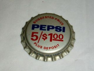 Vintage Pepsi Cola Soda Pop Bottle Cork Cap 5/$1 Montreal Canada