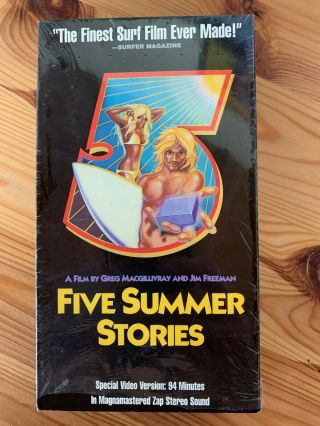 Five Summer Stories Vintage Surfing Vhs Tape