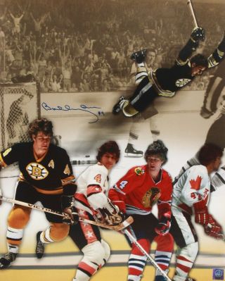 Bobby Orr Signed Autographed Boston Bruins 16x20 Photo Career Collage Orr