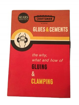 Craftsman Brochure,  “the Why,  What And How Of Gluing And Clamping”,  Vintage