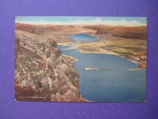 Vintage Linen Postcard Grand Coulee,  Wa By Curteich C.  T.  Art - Colortone 8b - H1962