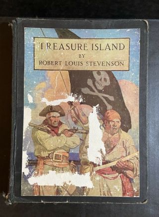 Vintage Treasure Island Robert Louis Stevenson Illustrated By N.  C.  Wyeth 1951