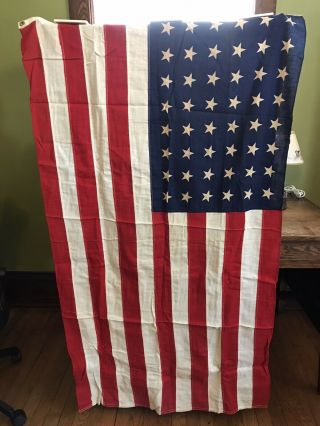Vintage Usa 48 Star Flag Annin Eagle Extra Heavy Defiance 3 