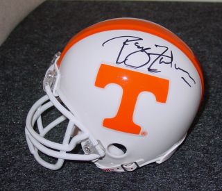 Phillip Fulmer Signed Tennessee Volunteers Vols Mini Helmet Phil Bas Beckett