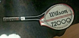Vintage Wilson T - 2000 Tennis Grip 4 3/4 With Cover