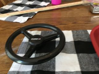 Vintage Erlt Pedal Tractor Seat And Steering Wheel And Seat