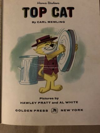 Vintage LITTLE GOLDEN BOOK Hanna Barbera TOP CAT 1962 Hanna Barbera 2
