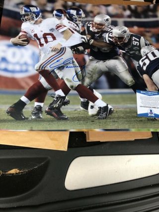 Autographed Eli Manning 16x20 Photo Beckett Certified Signed