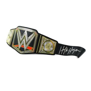 Wwf Wwe Legend Hulk Hogan Autographed Championship Pro Wrestling Belt (jsa) Black