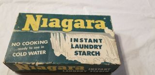 Vintage Niagara Instant Laundry Starch Box Still Full 12 Oz Size Nos