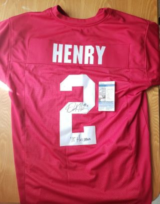 Derrick Henry Nfl Tennessee Titans Autograph Jersey Football Alabama Jsa W/
