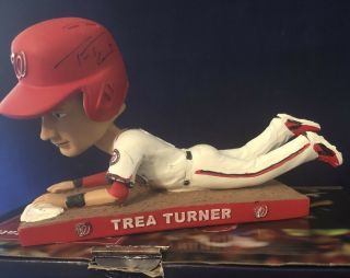 Trea Turner Autographed Bobblehead - Washington Nationals 2017 Sga