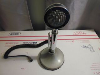 Vintage Astatic Desktop Microphone With Stand