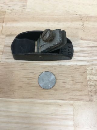 Vintage Stanley 3 1/2 " Very Small Finishing Block Wood Plane Cast Iron