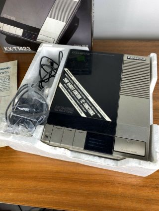 Vintage Panasonic Telephone Answering Machine KX - T1423 Auto Logic 2