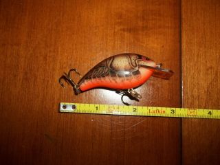 Vintage Rebel Square Bill Wee R Crankbait Fishing Lure Pike Musky Bass Boat R