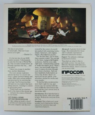 Infocom Trinity for IBM PC DOS 2.  0 complete vintage computer game 2